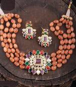 Multicolor agate necklaces