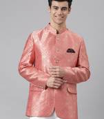 pink Polyester  printed stitched blazers