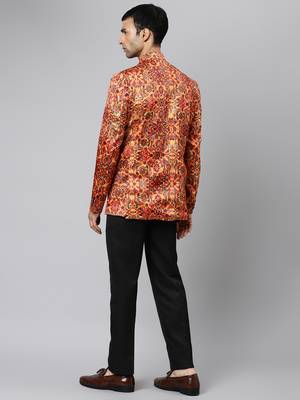 Golden Polyester  printed stitched  blazer 4