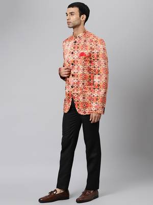 Golden Polyester  printed stitched  blazer 3