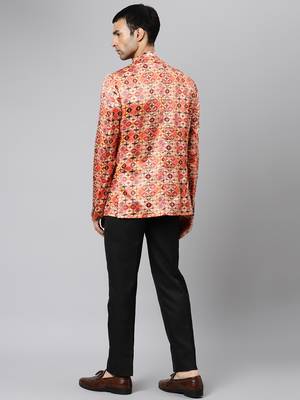 Golden Polyester  printed stitched  blazer 4