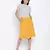 Sun glaze solid button down women skirt