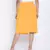 Sun glaze solid button down women skirt