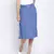 Dior Blue soild button dowm women skirt