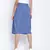 Dior Blue soild button dowm women skirt