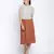Troffer Brown button down women skirt