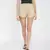Basic Beige Women's Smocked waist Shorts