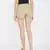 Basic Beige Women's Smocked waist Shorts