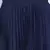 Zaffle solid Blue pleated women skirt