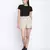 Cream dream trendy women linen blend shorts