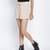 Cream dream trendy women linen blend shorts