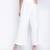 Oxolloxo Blanched white soft women linen blend pants