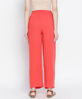 Ruby Red  flush maternity Smocking Waist pants 4