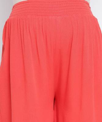 Ruby Red  flush maternity Smocking Waist pants 5