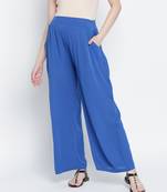 Blast aqua blue maternity Smocking Waist pants
