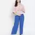 Blast aqua blue maternity Smocking Waist pants