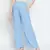 Blue soft  heart maternity Smocking Waist pants