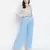 Blue soft  heart maternity Smocking Waist pants
