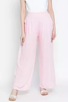 Baby  pastel pink maternity Smocking waist pants