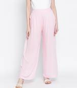 Baby  pastel pink maternity Smocking waist pants