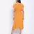 Sunflower hue solid women neck details dress