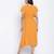 Sunflower hue solid women neck details dress