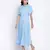 Ensholl Blubbee blue soild women dress