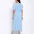Ensholl Blubbee blue soild women dress