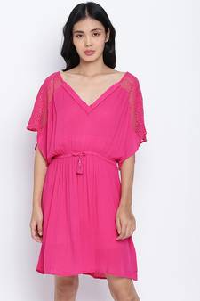 Gezelling  easy pink women nightwear dress