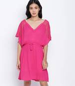 Gezelling  easy pink women nightwear dress