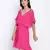 Gezelling  easy pink women nightwear dress