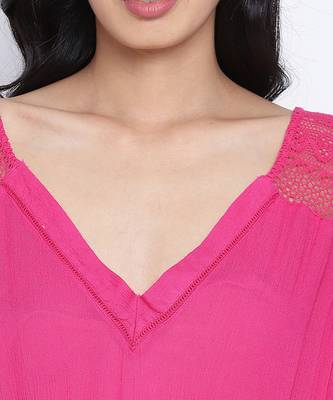Gezelling  easy pink women nightwear dress 5