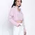 Outrageous purplezz overlapped  women crop shirt