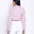 Outrageous purplezz overlapped  women crop shirt