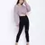 Tempted purple overlapped women crop shirt