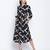 Stargaze Black button down women dress