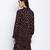 Blackliogious somocked up dotted printed women dress