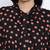 Blackliogious somocked up dotted printed women dress