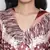 Saintly pure satin print women dress