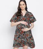 Fizzy fiz multicolur floral print maternity dress