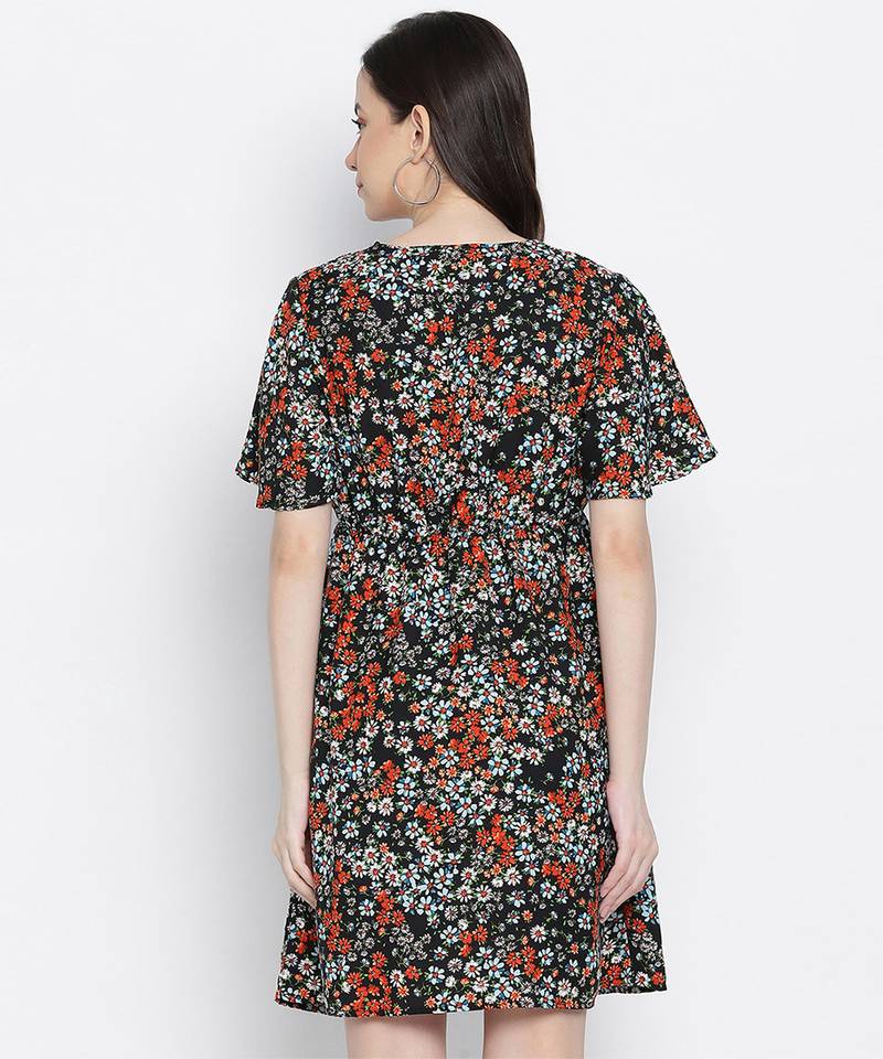 Fizzy fiz multicolur floral print maternity dress