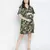 Emerland green printed maternity dress