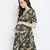 Emerland green printed maternity dress