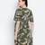 Emerland green printed maternity dress