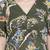 Emerland green printed maternity dress
