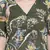 Emerland green printed maternity dress