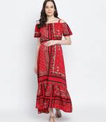 Glowing  Radden printed  elascticated maternity dress