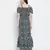 Endearing sweet posh floral printed maternity dress.