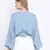 Jovial jwell blueish women Dobby crop top