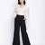oatallic white frilled design women crop top